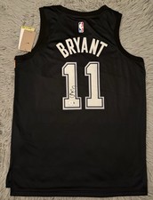 Carter Bryant Signed San Antonio Spurs City Edition Jersey Beckett COA Autograph