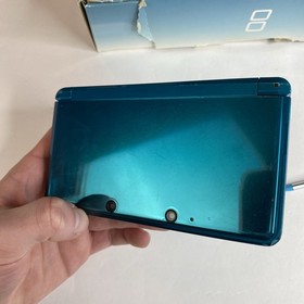 Nintendo 3DS System - Aqua Blue Region USA, Charger US Model Tested