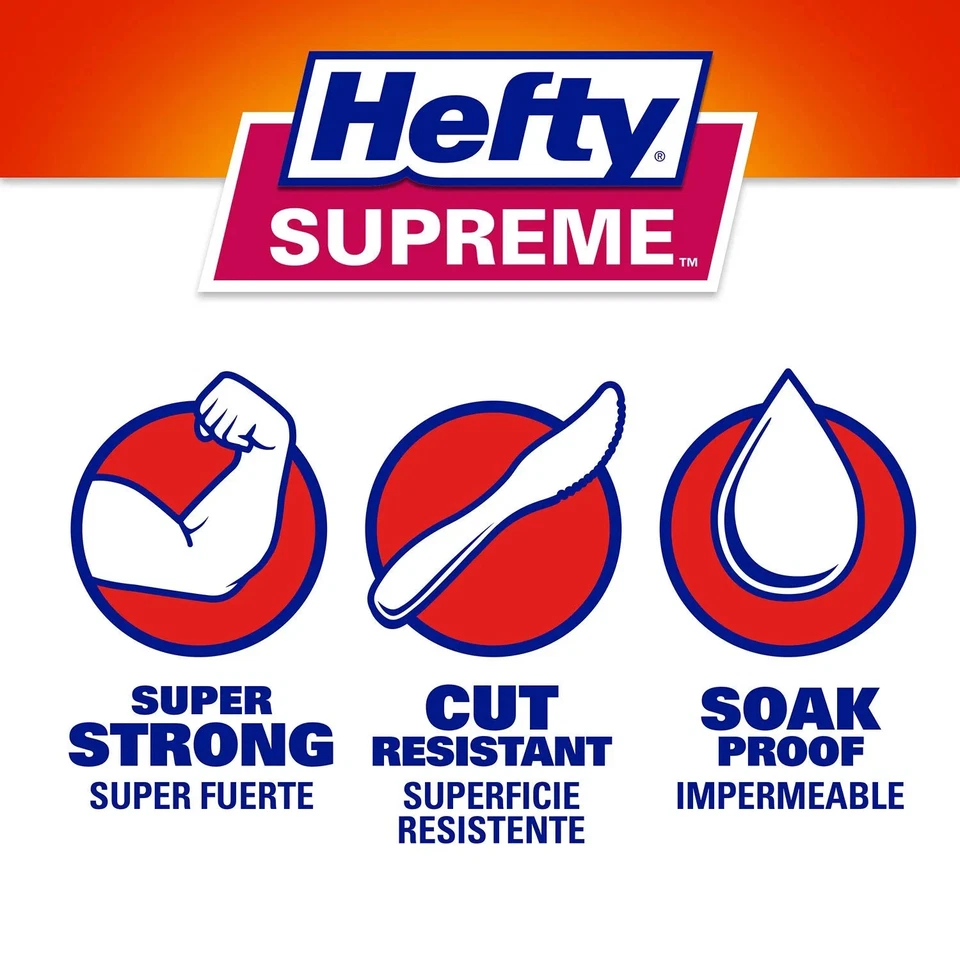 Platos de espuma desechables Hefty Supreme de 3 compartimentos de 10,25" 200 quilates Foto 2 de 3