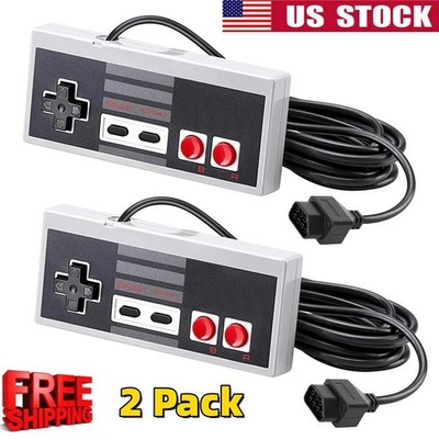 2x For Nintendo NES Classic Edition Console Video Game Wired Controller Remote