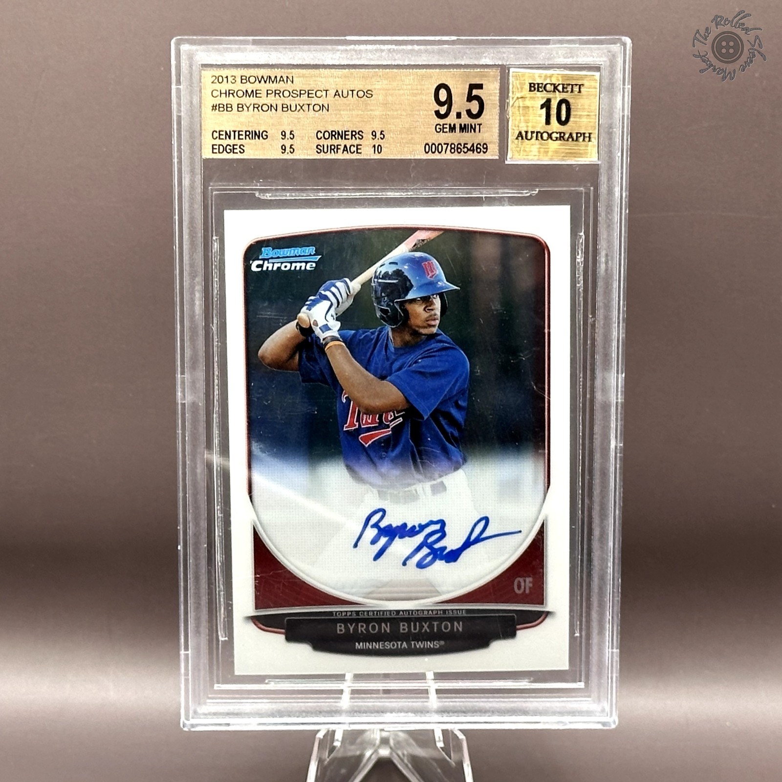 2013 Bowman Chrome Byron Buxton Prospect Autograph Graded BGS 9.5 1st Rookie RC