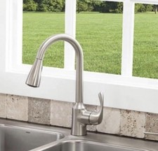 Moen 181630SRS Lodi Pull Down Kitchen Single Hole Faucet Spot Resist Stainless