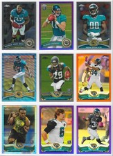 18 Topps Chrome football cards (Base, Rookies, Refractors) Jacksonville Jaguars