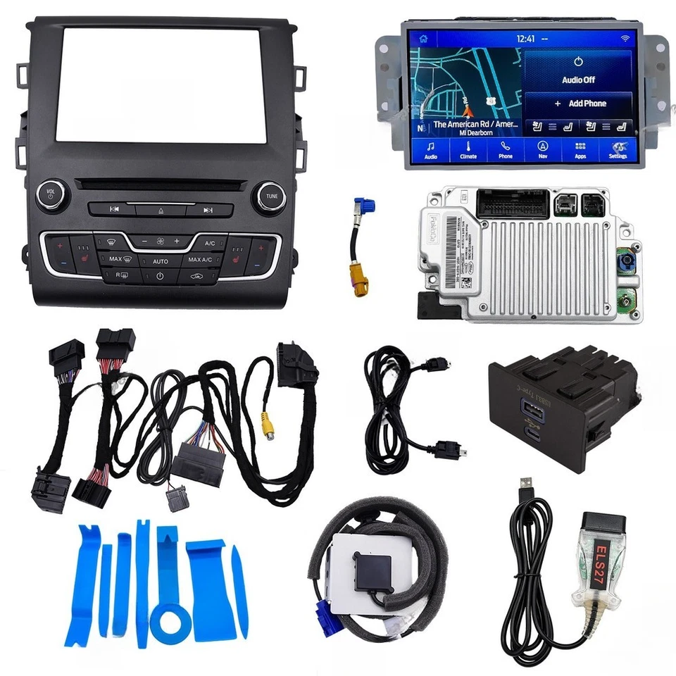 For FORD Fusion/Mendeo 2013-2019 4" SYNC1 TO SYNC3 8 UPGRADE KITS CONVERSION OEM - Image 3 of 4
