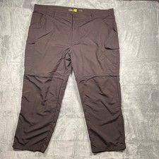 Cabela's Mens Classic Fit Zip Off Convertible Brown Cargo Pants 48x30