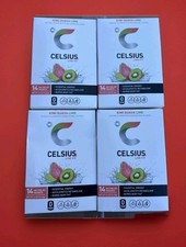 4x CELSIUS Kiwi Guava Lime On the Go Energy Powder Sticks 56 Pack 200mg Caffeine