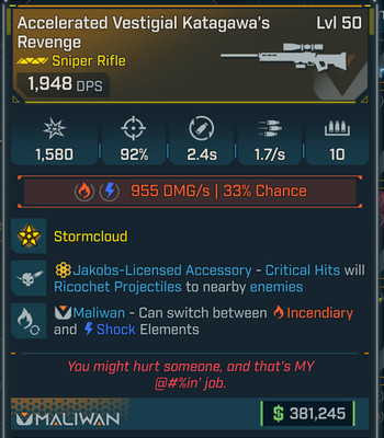 Borderlands 4   Legendary Guns   SR Katagawa's Revenge   Lvl 50   PS PC XB STEAM
