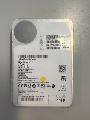 SAS Seagate Enterprise 14TB  (ST14000NM0048-PN:2H4201-039) HDD