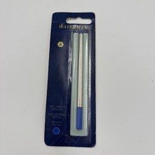 WATERMAN BLUE BALL Point Refill MEDIUM BLACK 1 Pack NEW SEALED 83425