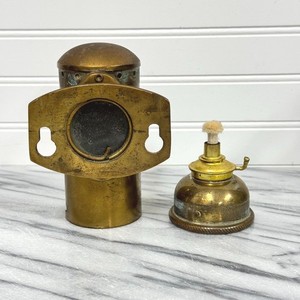 Vintage Bendix Brass Oil Lamp: Early Auto/Nautical Carriage Light