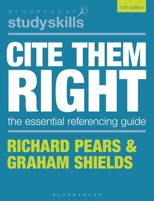 Cite Them Right | The Essential Referencing Guide | Richard Pears (u. a.) | Buch