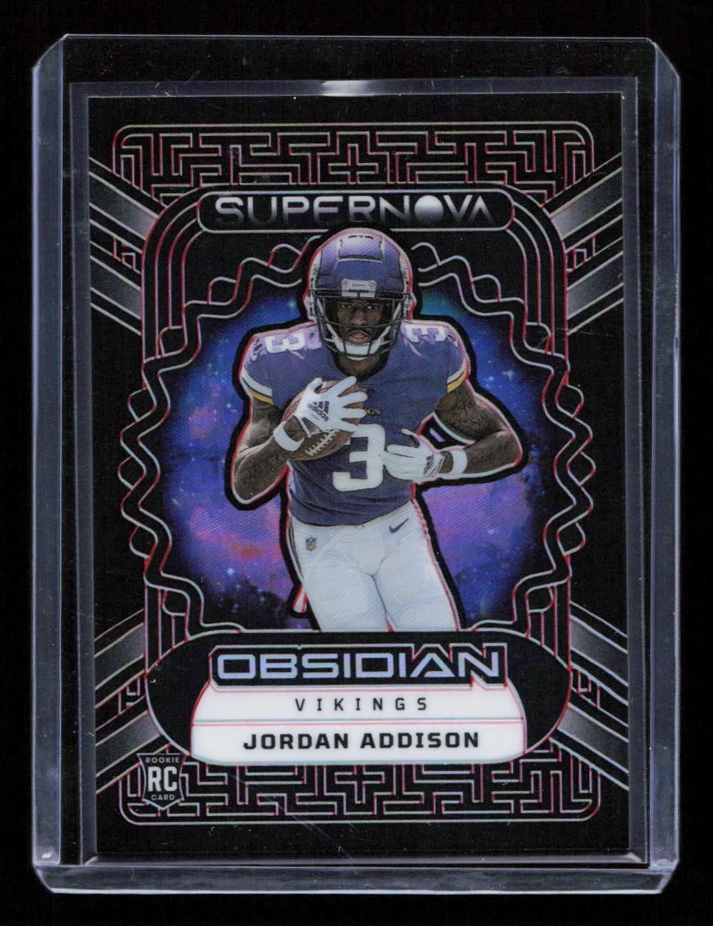 Jordan Addison Panini Obsidian Supernova #19 Electric Etch Red