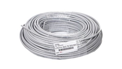 5901181018837 Przewód sterowniczy LIYCY 6x0,75 300/300V /100m/ ZAMEL