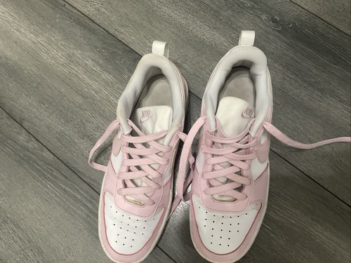nike court borough low recraft gs White/pink Size 7Y. Dv5456-105 - Picture 6 of 10