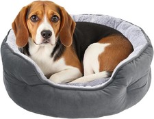 Round Dog Bed for Medium Dogs, Cat Beds for Indoor Cats, Washable Pet Bed with