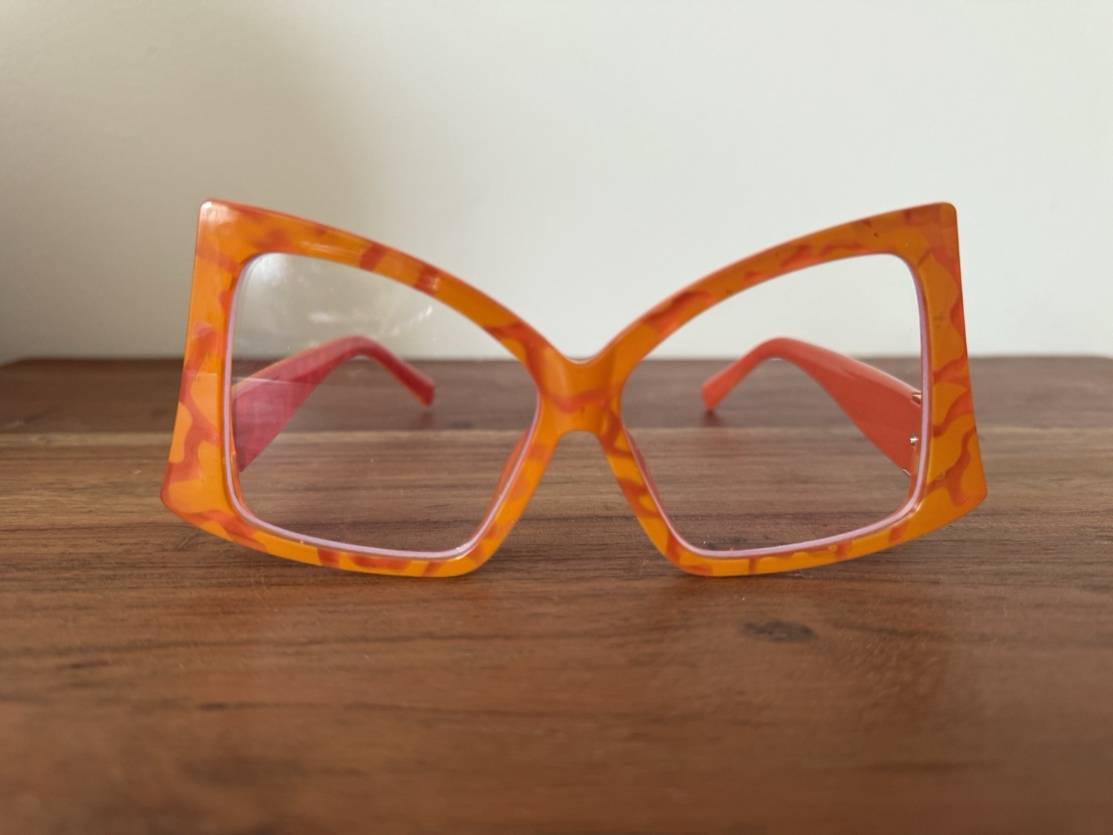 For Women. Unique Oversized Design. Orange Color