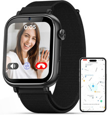Kids Smart Watch Ages 6-12 GPS Tracker Video Call - Phone Watch with School Mode