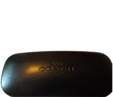 Coach Black Hardshell Eyeglasses/Sunglasses Case ONLY Smooth Surface Good Shape