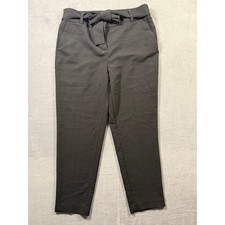 Nine West Bow Tie Waist Women's Dress Pants Flowy Size 6 Black