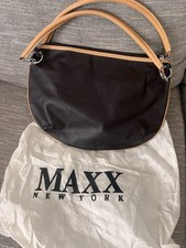 Maxx New York Brown Pebble Leather Satchel Shoulder Handbag