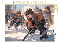 Calvendo Puzzle Ice Hockey Game | 1000 Pieces, Finished Size 25.2 × 18.9 In (64