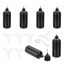 6Pcs Needle Tip Squeeze Bottle, 100ml/3.4oz Glue Tip Applicator Bottles