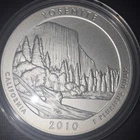 2010-P 5 oz Burnished ATB Yosemite Silver Coin