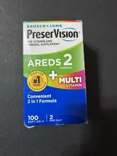 Bausch + Lomb PreserVision AREDS 2 Formula + Multi– 100 Softgels – Exp 09-26