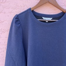 NEW Southern Tide Celeste Textured Shift Dress Heather Navy Blue NWT Size M