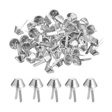 200Pcs Bag Feet Stud Spike, 10mm Purse Cone Studs Metal Spikes, Silver