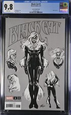 BLACK CAT #1 (2021) CGC 9.8 1:100 Larraz Variant Marvel Comics
