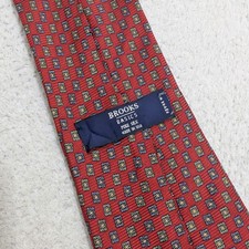 Brooks Brothers Silk Neck Tie Floral All Over Red Made In Usa