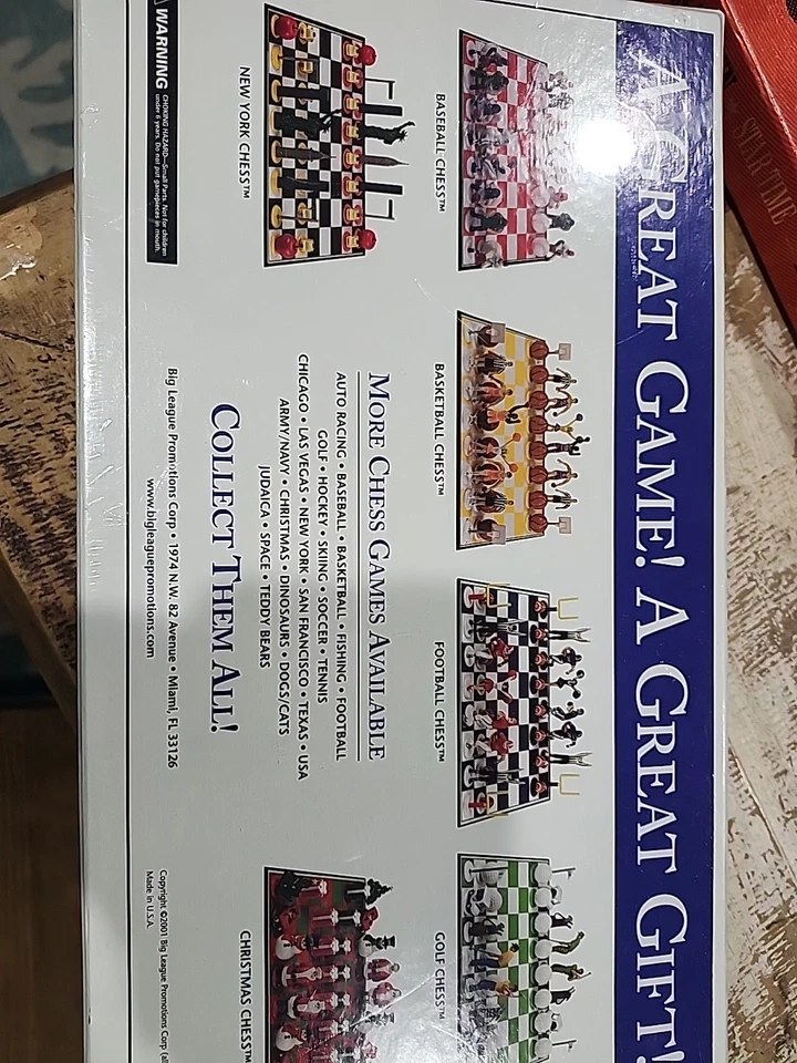 Vintage Las Vegas Chess Set Complete Big League Promotion Made In Usa - Image 3 of 4