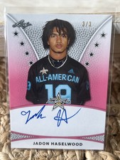 JADON HASELWOOD 2019 Leaf Army Pink Tour AUTO 3/3 Arkansas Oklahoma