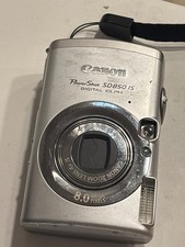 CANON Powershot ELPH SD850 IS Digital Camera W/ SD Card & Charger Tested