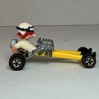 Vintage Mattel 1971 Hot Wheels Farbs Hot Rodney Redline Car With Goggles