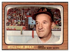 1966 TOPPS # 53 BILLY REAY BLACKHAWKS EX-MT SET BREAK 418005 (KYCARDS)