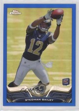 2013 Topps Chrome Blue Border Refractor 166/199 Stedman Bailey #163 1by