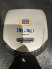 Sony Discman CD Player D-180AN + Philips Headphones + Caselogic Bag Used Good