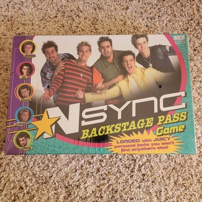 NSYNC Backstage Pass Board Game 2000 Patch Products Sealed Boy Band Trivia Fun