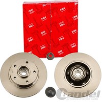 2X TRW Bremsscheiben 260Mm Voll Hinten Passend FÜR Renault Clio Fluence Grand