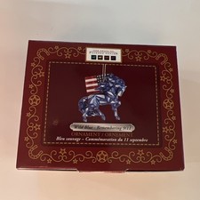 Trail Of Painted Ponies Wild Blue Remembering 9/11 Ornament 2.6" 2021 NEW