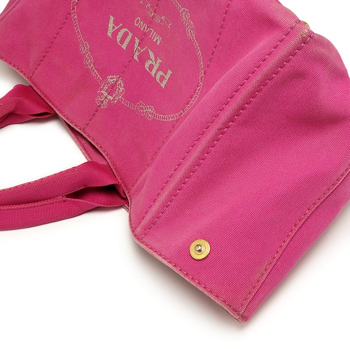 Prada Canapa Denim Tote Bag BN1877 Pink PRADA from japan thumbnail 7