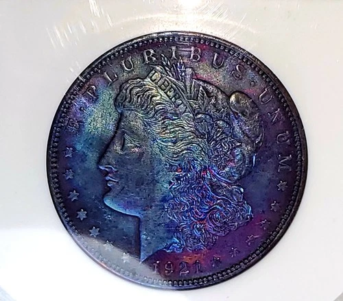 1921-P Morgan Silver Dollar PC!!MS66 Great Toned