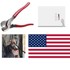 Professional Grade Klein 63050 Cable Cutter - Cuts 4/0 Aluminum, 2/0 Copper