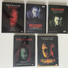 Hellraiser Lot 5 DVD Movies Clive Barker Horror Collection Terror-Filled Thrills