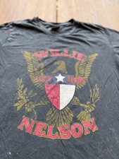 Willie Nelson Zion Tag Vintage Graphic Tee Sz Women’s Small Distressed