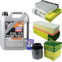 Mann Inspektionspaket 5L Liqui Moly Top Tec 5W-30 FüR VW Touran 1.4 TSI Tiguan