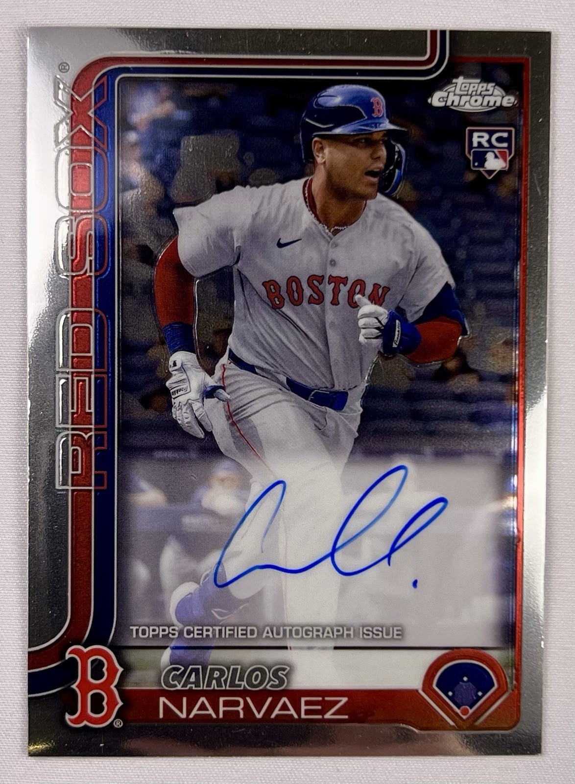 2025 Topps Chrome - Rookie Autographs Carlos Narvaez #RA-CAN (AU, RC)