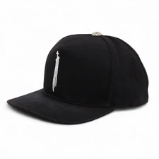 Chrome Hearts RS3 cross Cap Cotton ONE SIZE 51-61 Black
